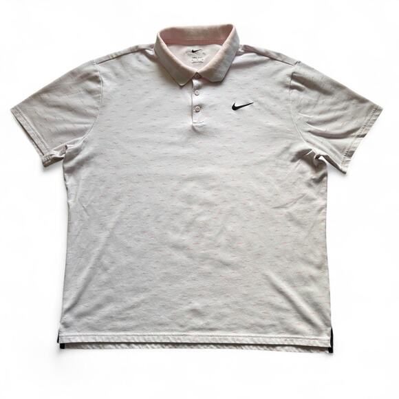 Nike Other - NIKE Dri-FIT Light Pink Swoosh Golf Polo